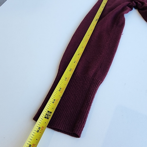 Ann Taylor Women's Open Front Thin Knit Cardigan Duster Sweater Wool Acrylic M - Picture 9 of 9